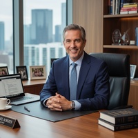 Michael Roberts at model railroad workbench