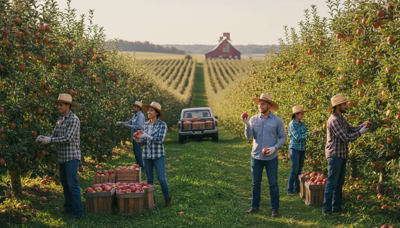 Midwest commercial orchard showing successful production of MAIA-developed apple varieties